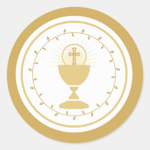 First Communion Envelope Seal or Favor Sticker