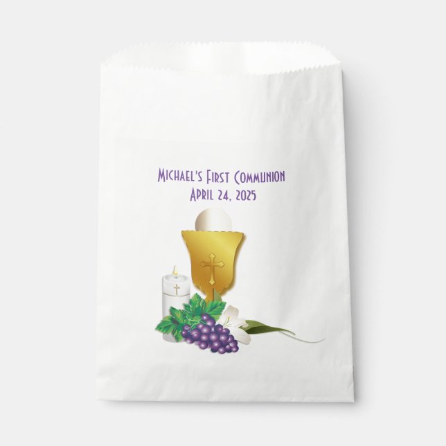 First Communion Favor Bag (Front)