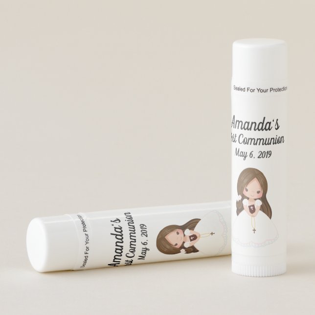 First Communion Favor Lip Balm (Front)
