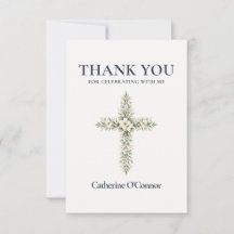 First Communion Floral Cross