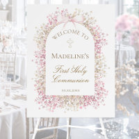First Communion floral welcome
