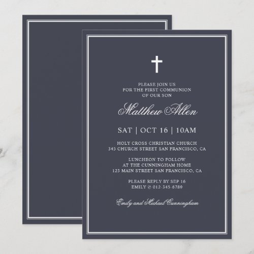 First Communion For Him | Elegant Classic Cross