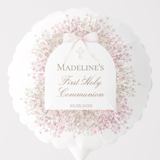 First Communion girl Balloon (Front)