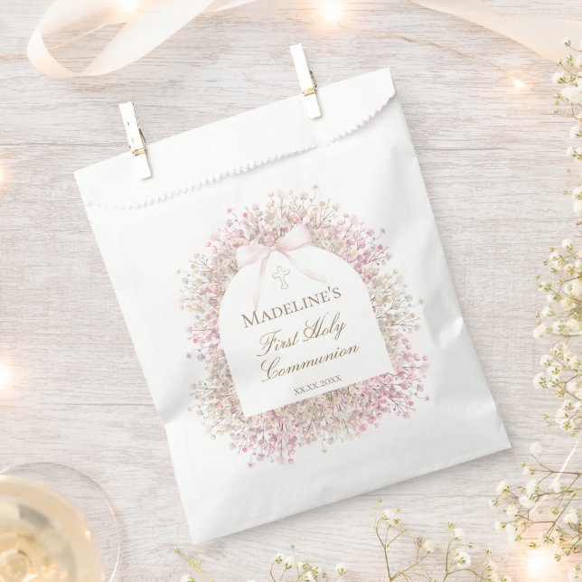 First Communion girl Favor Bag (Clipped)
