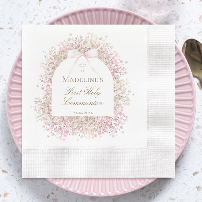 First Communion girl Napkins (Creator Uploaded)