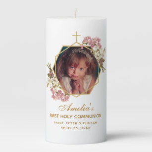 Personalised Holy Communion Boy Girl Candle Gift Keepsake 