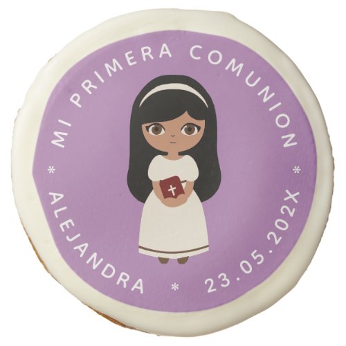 First Communion Hispanic Latina Primera Comunion Sugar Cookie