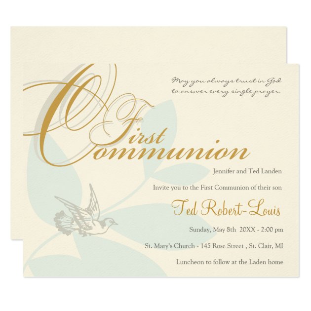 First Communion Invitation