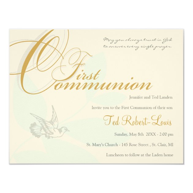 First Communion Invitation