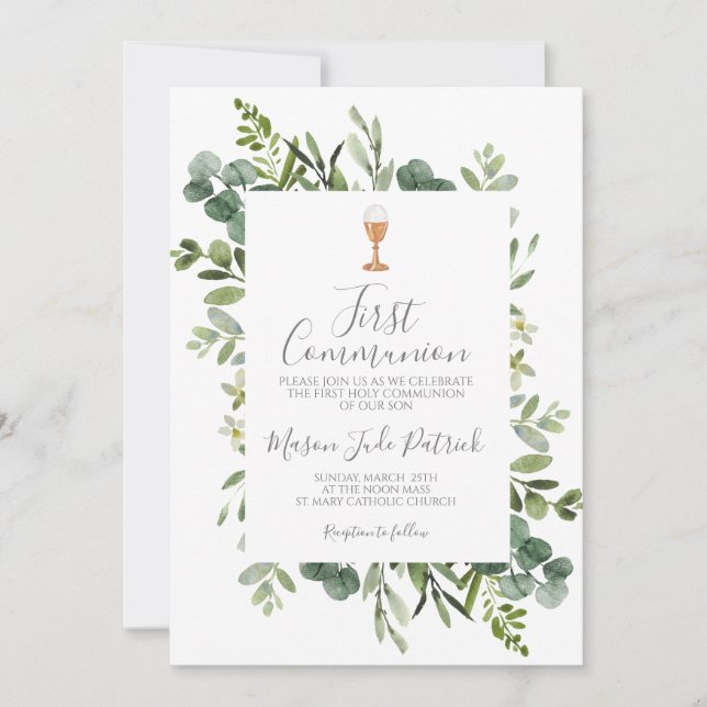 First Communion Invitation (Front)