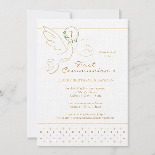 First Communion Invitation (Front)