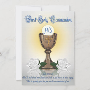 First communion invitation