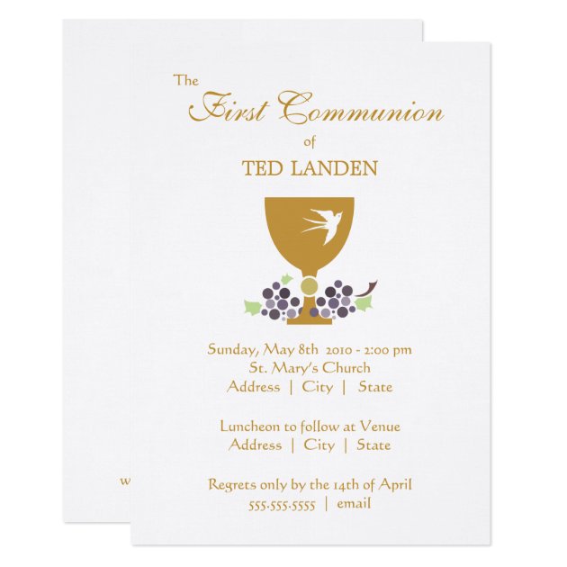 First Communion Invitation