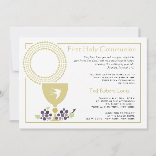 First Communion Invitation