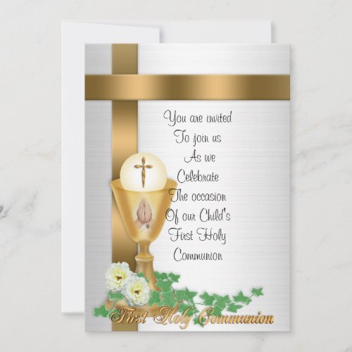 First Communion invitation