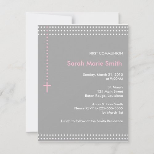 First Communion Invite
