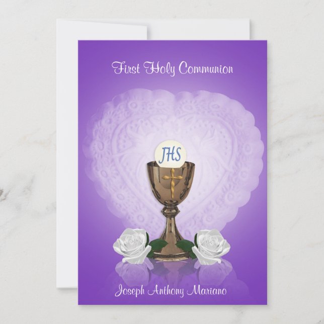 First communion invitation (Front)