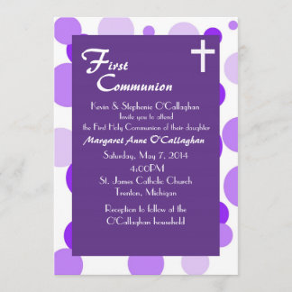 First Communion Invitation - Girl