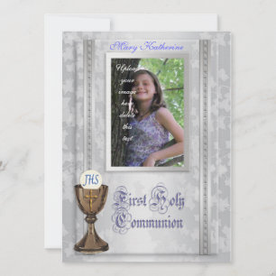 First Communion Invitation with photo