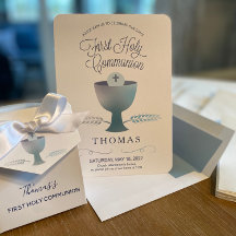 First Communion Invite - Boy's 1st Holy Communion