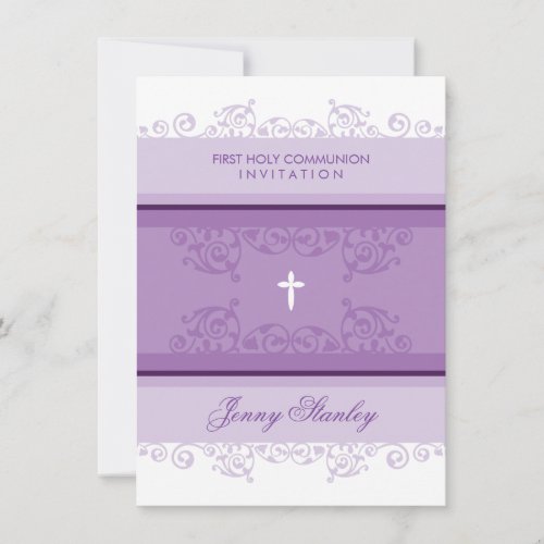 FIRST COMMUNION INVITES :: curls 1P