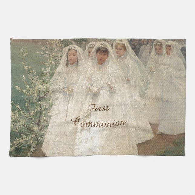 First Communion Kitchen Towel (Horizontal)