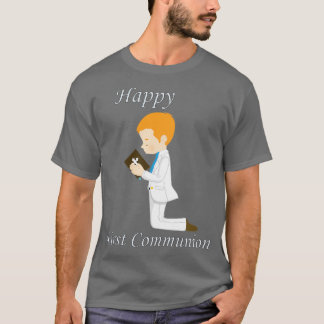 First Communion Kneeling Redhead Boy T-Shirt