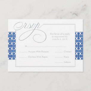 First Communion or Baptism RSVP Navy