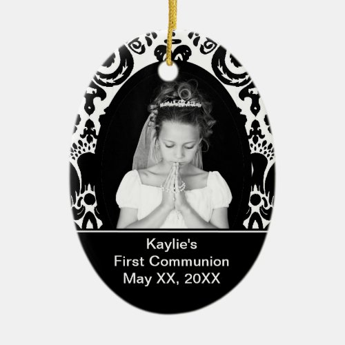 First Communion Oval Ornament