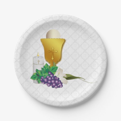 First Communion Paper Plates
