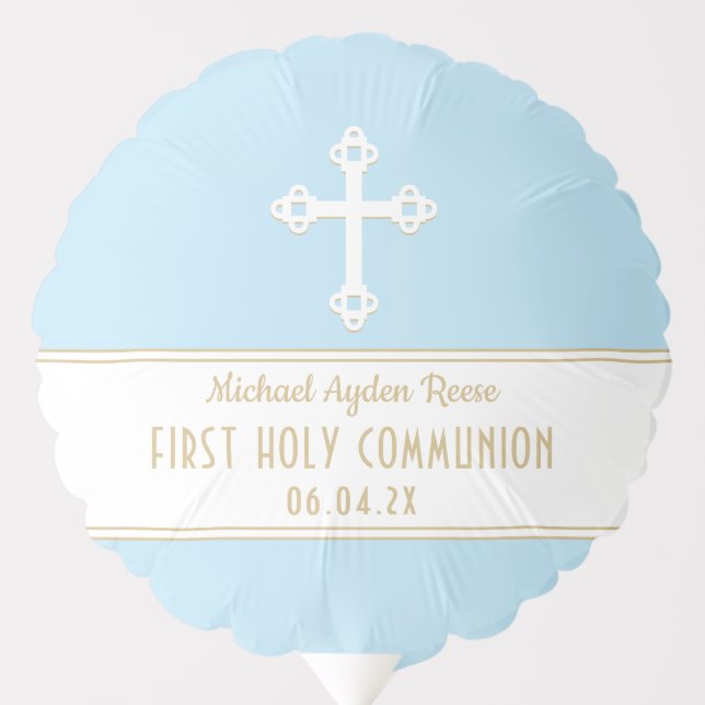 First Communion party custom balloon (Front)