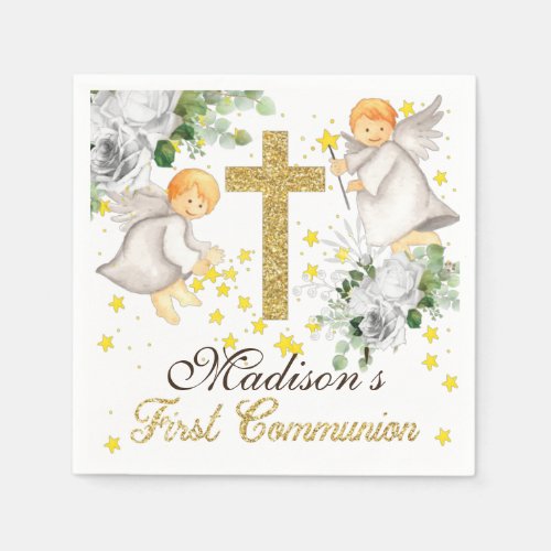 First Communion Personalized Gender Neutral Napkins