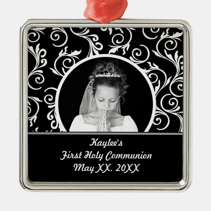 First Communion Photo Ornament