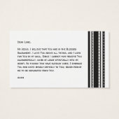 First Communion Prayer Card (Back)