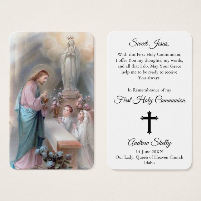 First Communion Prayers | Boy & Girl 1 (Front & Back)