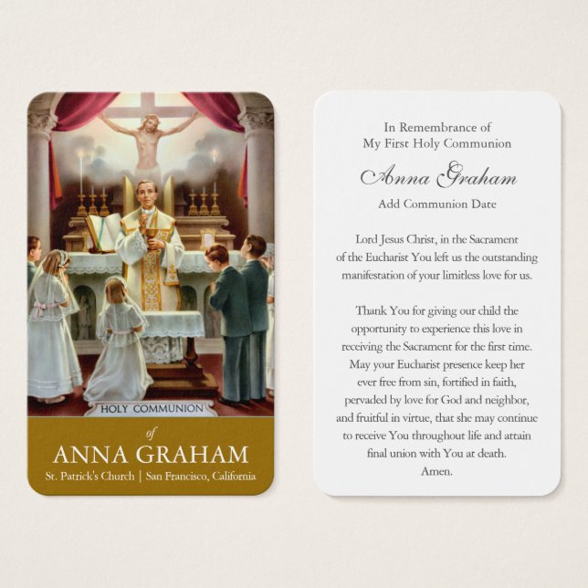 First Communion Prayers | Boy & Girl 3 (Front & Back)
