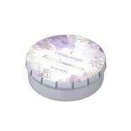 First Communion Purple Floral Candy Tin at Zazzle