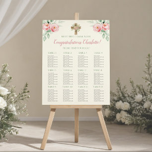 First Communion Seating Chart/ Thank You Sign