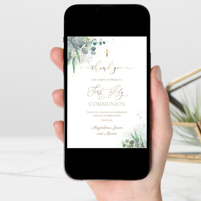 First Communion thank you Card (Front Digital)