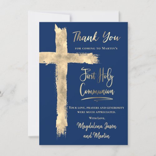 First Communion Thank you Invitation
