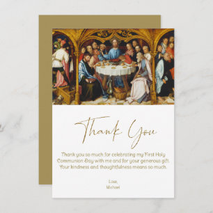 First Communion Thank You Jesus at Last Supper