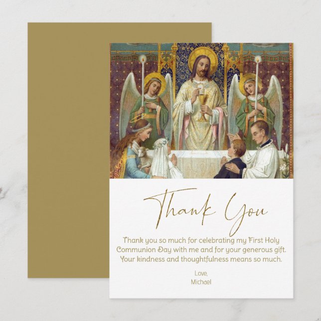 First Communion Thank You Jesus with Children (Front/Back)
