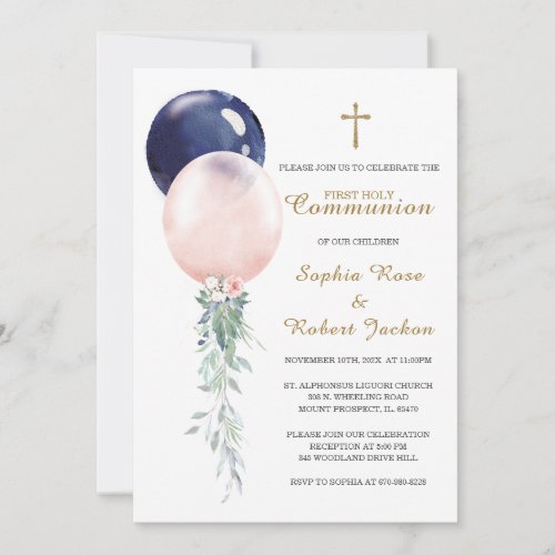 First Communion Twin Template