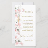 First Comunnion Bookmark Girl