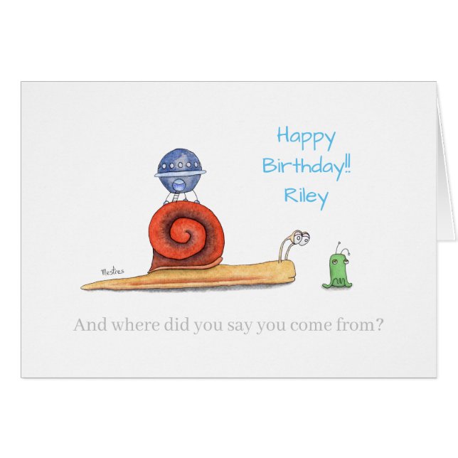 First Contact of Aliens and Snails. Cards (Front Horizontal)