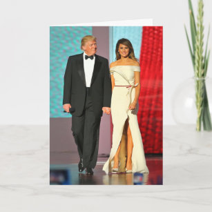 First Couple Donald and Melania Trump Liberty Ball Card