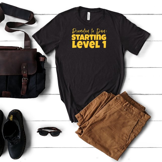 First  dad day yellow letter humor T-Shirt (Creator Uploaded)