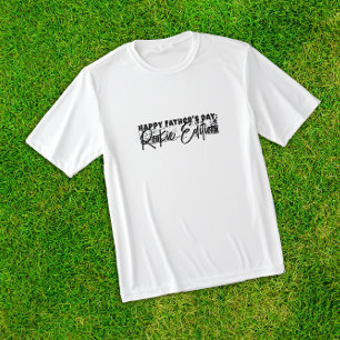 First daddy day black grunge letter ironic T-Shirt