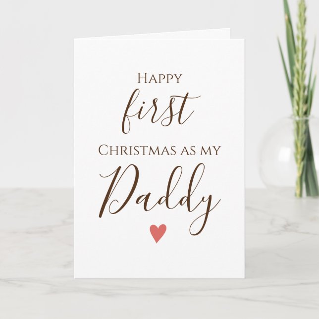 First Daddy Merry Chirstmas Card (Front)