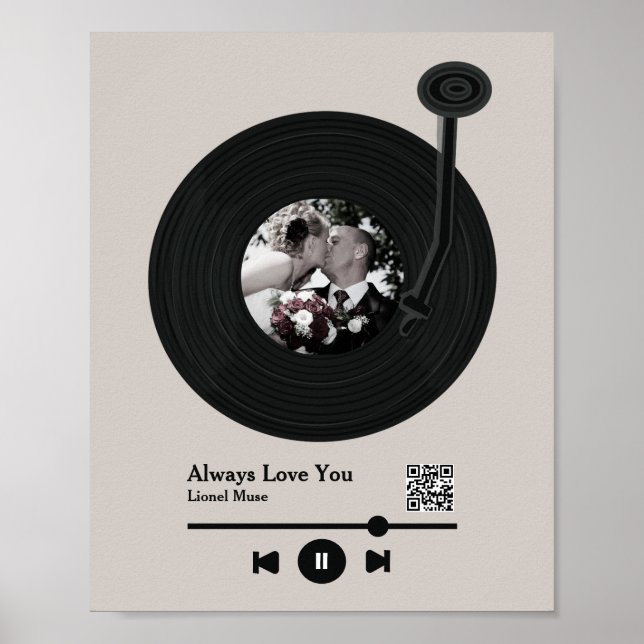 First Dance Music Code Record Photo  Poster (Front)